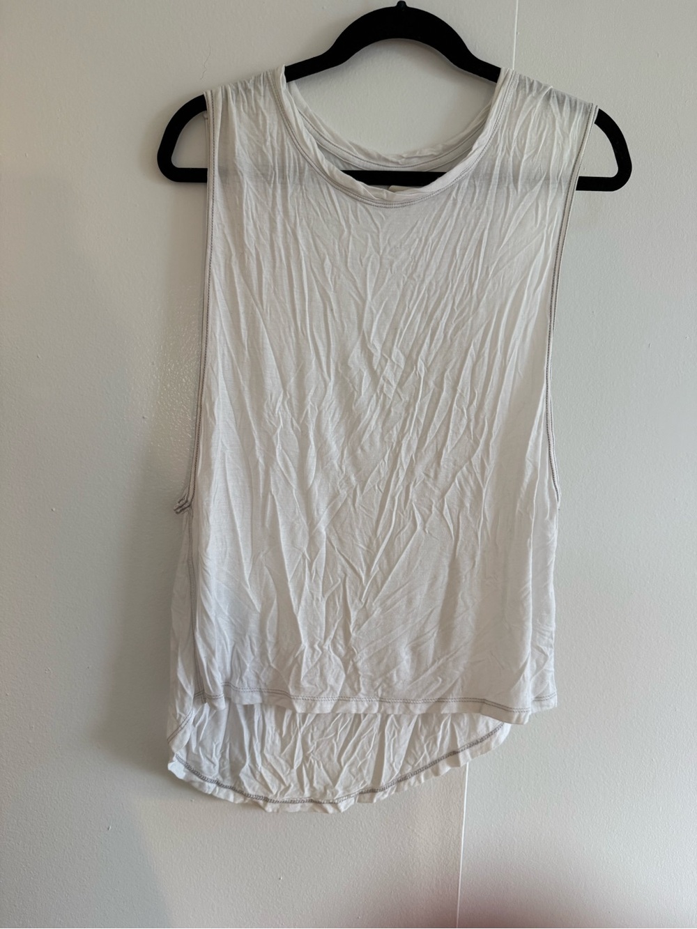 We The Free - White, Sleeveless Muscle Tank Top; Size Xs